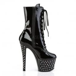 Pleaser STARDUST-1020-7 Black Ankle Boot