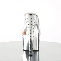 Pleaser STARDUST-701 Clear/Silver Chrome Slide