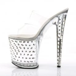Pleaser Shoes STARDUST-802 Clear Slide