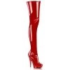 Fabulicious SULTRY-4000 Red Stretch Patent/Red Boots