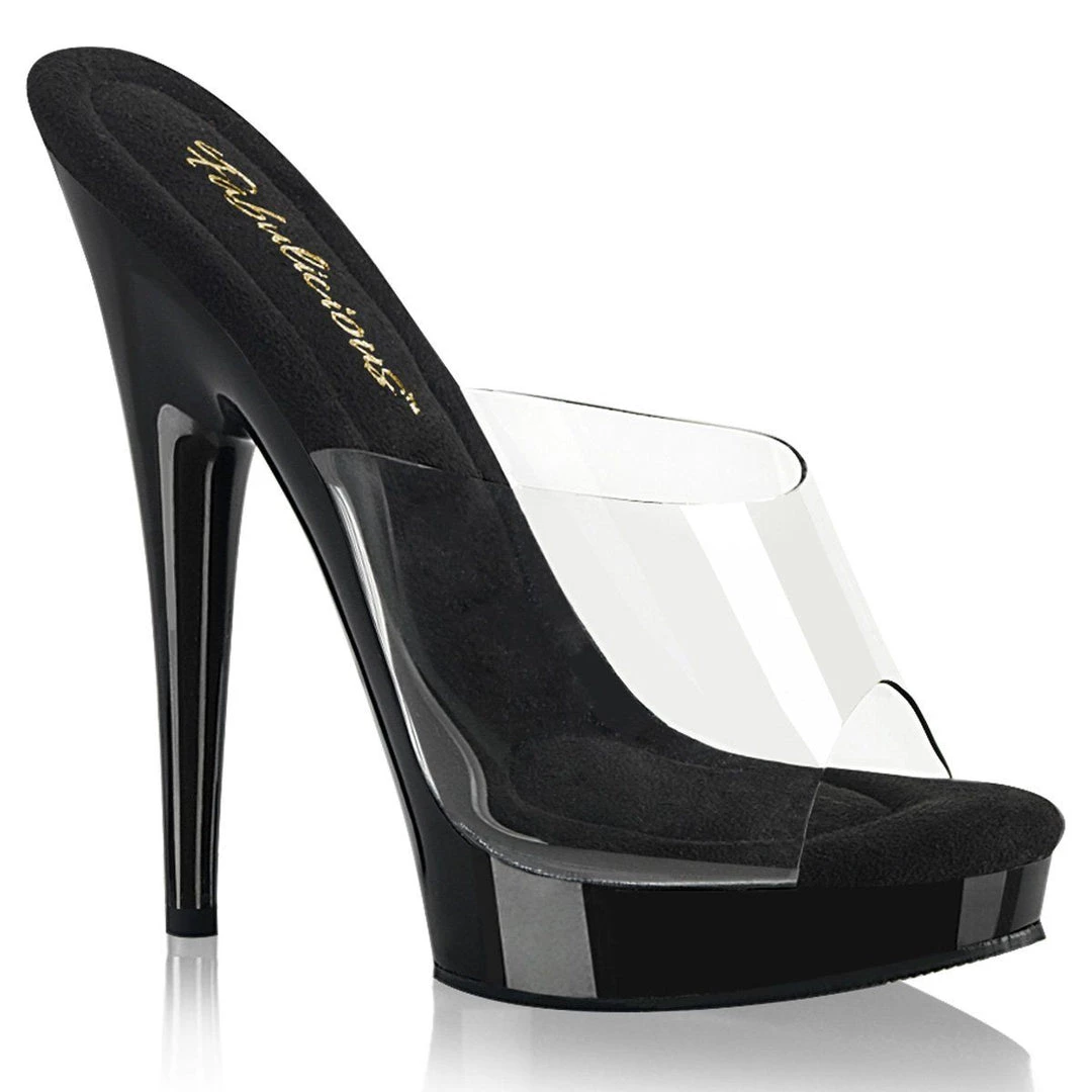 Fabulicious SULTRY-601 Clear/Black Shoes 4 Fabulicious SULTRY-601 Clear/Black Shoes