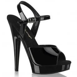 Fabulicious Shoes SULTRY-609 Black Patent/Black