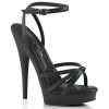 Fabulicious SULTRY-638 Black Faux Leather/Black Matte