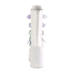 Demonia Boots SWING-230 White Vegan Leather Mid-Calf Boot 14 Demonia Boots SWING-230 White Vegan Leather Mid-Calf Boot
