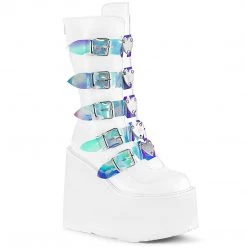 Demonia Boots SWING-230 White Vegan Leather Mid-Calf Boot 18 Demonia Boots SWING-230 White Vegan Leather Mid-Calf Boot