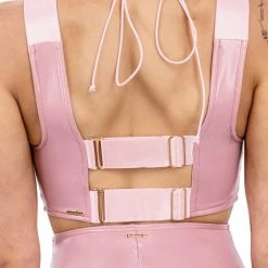 Naughty Thoughts Sinner Vinyl High Waist Shorts PINK 7 Naughty Thoughts Sinner Vinyl High Waist Shorts PINK