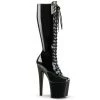 Pleaser Boots TABOO-2023 Black Stretch Patent Knee Boot