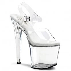 Pleaser TABOO-708 Clear Platform Sandal