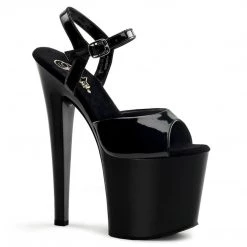 Pleaser Shoes TABOO-709 Black Patent Platform Sandal 13 Pleaser Shoes TABOO-709 Black Patent Platform Sandal