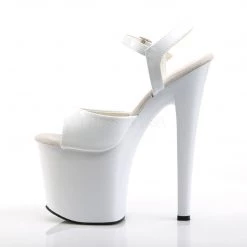 Pleaser TABOO-709 White Patent Platform Sandal