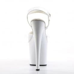 Pleaser TABOO-709 White Patent Platform Sandal