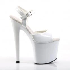 Pleaser TABOO-709 White Patent Platform Sandal