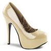 Bordello Shoes TEEZE-06 Cream Patent