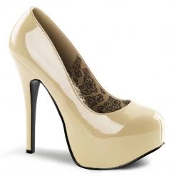 Bordello Shoes TEEZE-06 Cream Patent