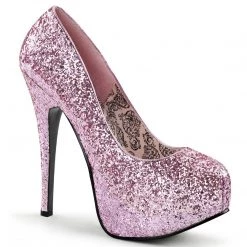 Bordello Shoes TEEZE-06G Baby Pink Glitter
