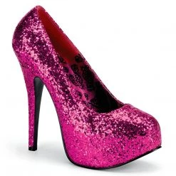 Pleaser Pink Label TEEZE-06GW Hot Pink Glitter
