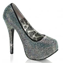 Bordello TEEZE-06R Iridescent Rhinestones Shoes