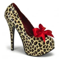 Bordello TEEZE-12 Cheetah Print Pu Shoes