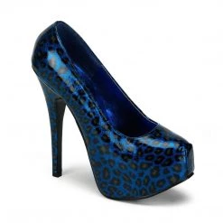 Bordello TEEZE-37 Blue Cheetah Patent