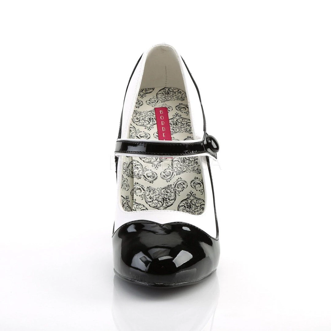 Bordello TEMPT-07 Black-White Pu 4 Bordello TEMPT-07 Black-White Pu