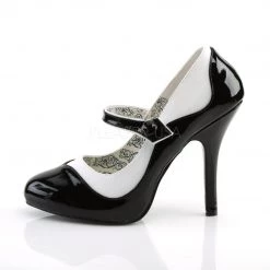 Bordello TEMPT-07 Black-White Pu 10 Bordello TEMPT-07 Black-White Pu