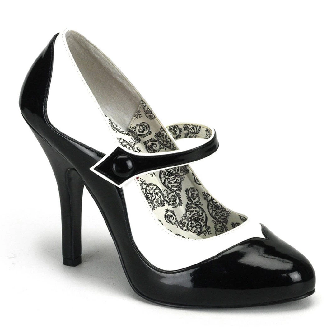 Bordello TEMPT-07 Black-White Pu 8 Bordello TEMPT-07 Black-White Pu