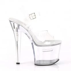 Pleaser TIPJAR-708RAD Clear Platform Sandal Shoes 12 Pleaser TIPJAR-708RAD Clear Platform Sandal Shoes