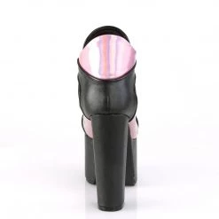 Demonia TORMENT-216 Black Vegan Leather-Pink Hologram Ankle Boot Boots 11 Demonia TORMENT-216 Black Vegan Leather-Pink Hologram Ankle Boot Boots