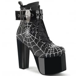 Demonia TORMENT-51 Black Vegan Leather Ankle Boot