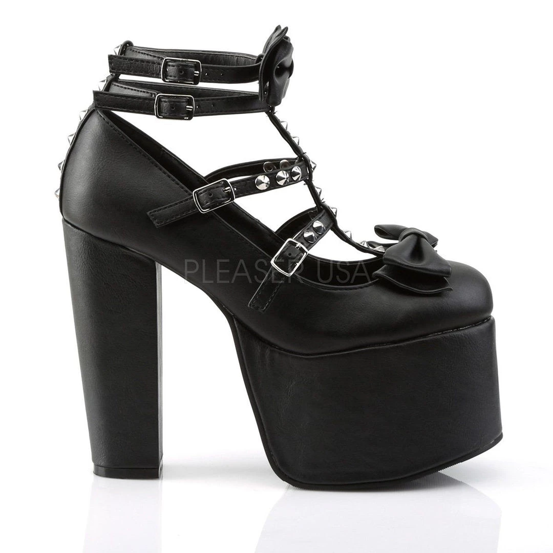Demonia TORMENT-600 Black Vegan Leather Pump 7 Demonia TORMENT-600 Black Vegan Leather Pump