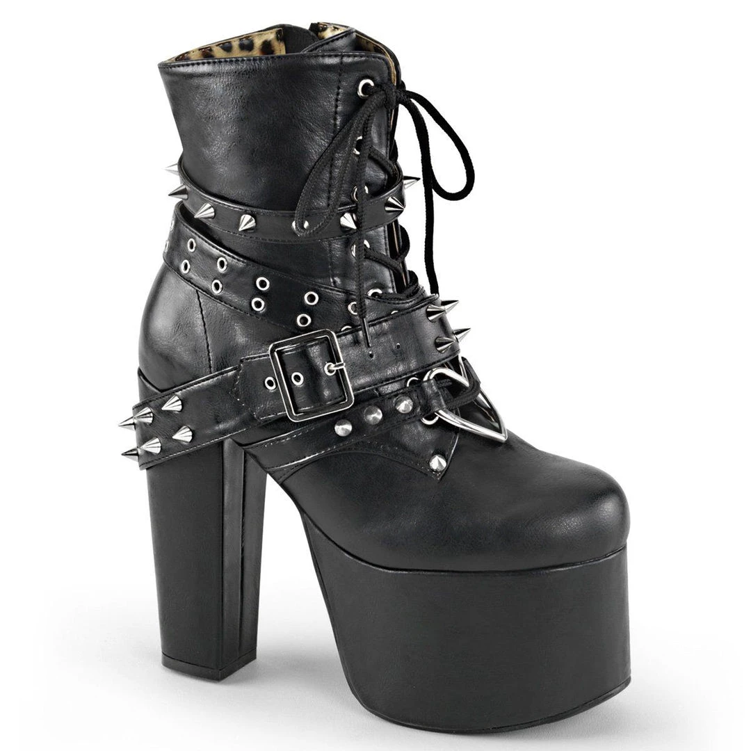 Demonia TORMENT-700 Black Vegan Leather Ankle Boot 3 Demonia TORMENT-700 Black Vegan Leather Ankle Boot