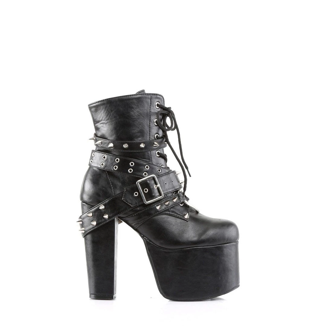 Demonia TORMENT-700 Black Vegan Leather Ankle Boot 7 Demonia TORMENT-700 Black Vegan Leather Ankle Boot