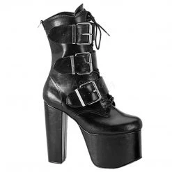 Demonia Boots TORMENT-703 Black Vegan Leather Ankle Boot