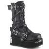 Demonia TRASHVILLE-250 Black Vegan Leather Mid-Calf Boot Boots 1 Demonia TRASHVILLE-250 Black Vegan Leather Mid-Calf Boot Boots