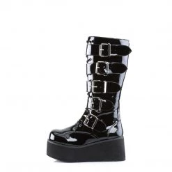Demonia TRASHVILLE-518 Black Vegan Leather Knee Boot Boots 12 Demonia TRASHVILLE-518 Black Vegan Leather Knee Boot Boots