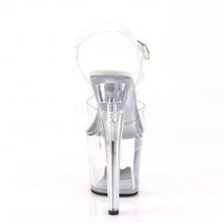 Pleaser Shoes TREASURE-708RAD Clear Platform Sandal