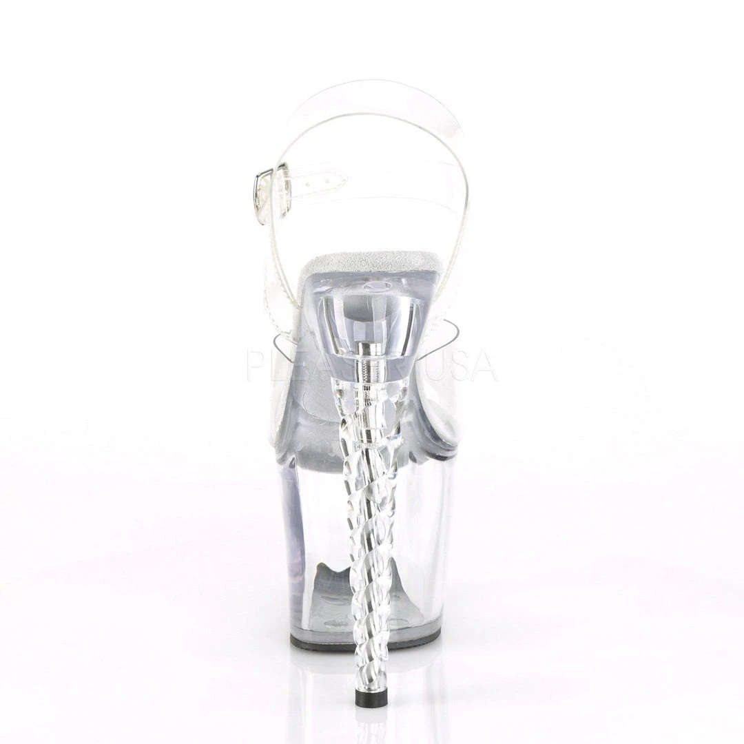 Pleaser UNICORN-708 Clear Platform Sandal Shoes 6 Pleaser UNICORN-708 Clear Platform Sandal Shoes