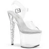 Pleaser UNICORN-708RSH Clear Platform Sandal Shoes