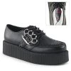 Demonia V-CREEPER-516 Black Vegan Leather Creeper Shoes 1 Demonia V-CREEPER-516 Black Vegan Leather Creeper Shoes