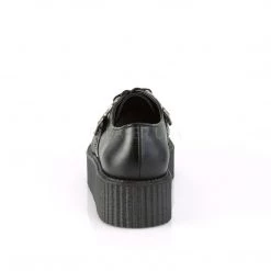 Demonia V-CREEPER-516 Black Vegan Leather Creeper Shoes