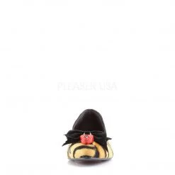 Demonia VAIL-02 Tiger Print Faux Hair Ballet Flat