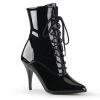 Pleaser VANITY-1020 Black Patent Ankle Boot Boots 2 Pleaser VANITY-1020 Black Patent Ankle Boot Boots