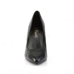 Pleaser VANITY-420 Black Leather Pump