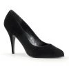 Pleaser Shoes VANITY-420 Black Velvet Pump
