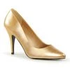Pleaser Shoes VANITY-420 Gold Faux Leather Pump 1 Pleaser Shoes VANITY-420 Gold Faux Leather Pump