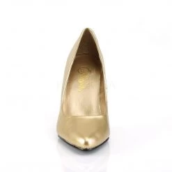 Pleaser Shoes VANITY-420 Gold Faux Leather Pump