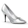 Pleaser VANITY-420 Silver Faux Leather Pump 2 Pleaser VANITY-420 Silver Faux Leather Pump