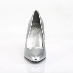 Pleaser VANITY-420 Silver Faux Leather Pump