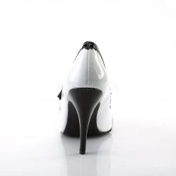 Pleaser Shoes VANITY-442 Black-White Patent Mary Janes 11 Pleaser Shoes VANITY-442 Black-White Patent Mary Janes