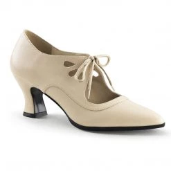 Funtasma Shoes VICTORIAN-03 Cream Pu